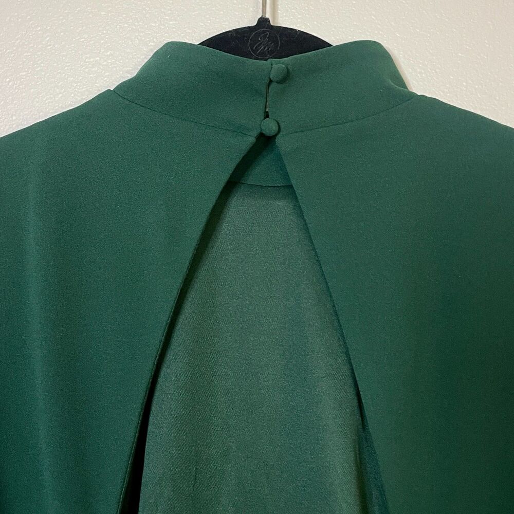 NWT Lulus Exceptionally Flirty Green Long Sleeve Backless Mini Dress - Size L - Picture 6 of 10